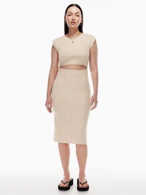 Aritzia cut out midi dress